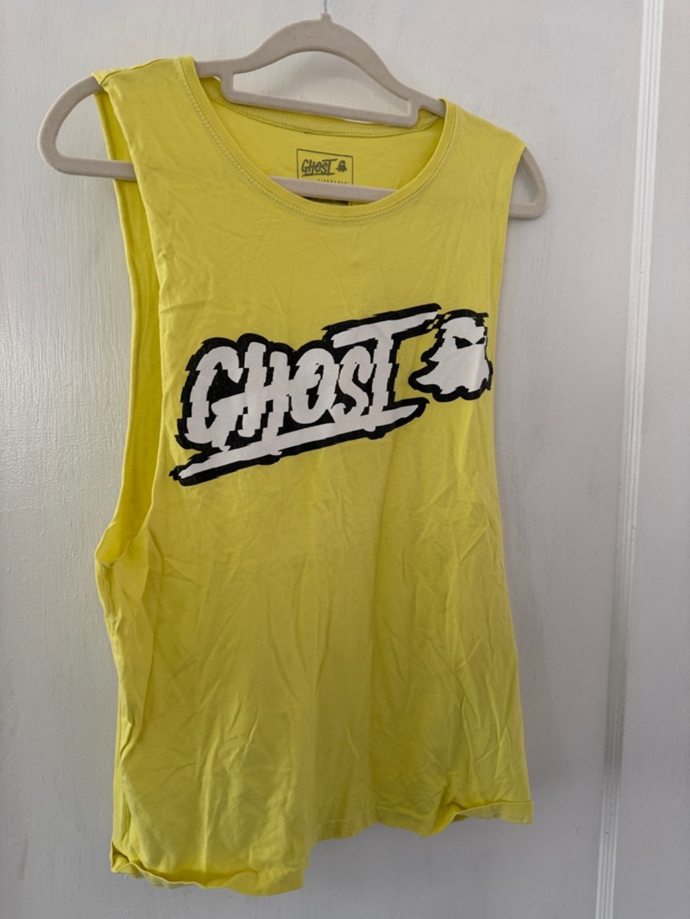 Ost Ghost Logo Yellow Tank Top